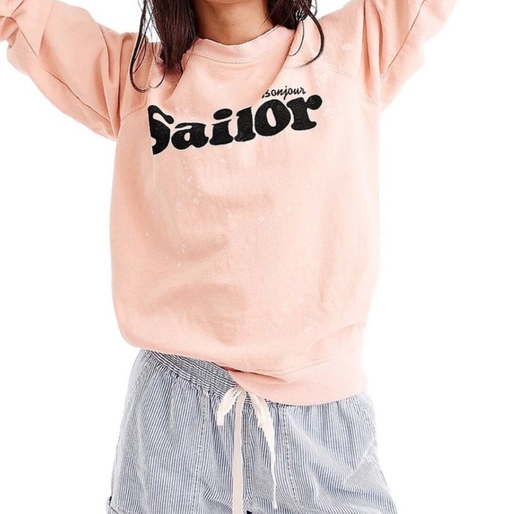 J. Crew Bonjour Sailor Sweatshirt Sz XXXS